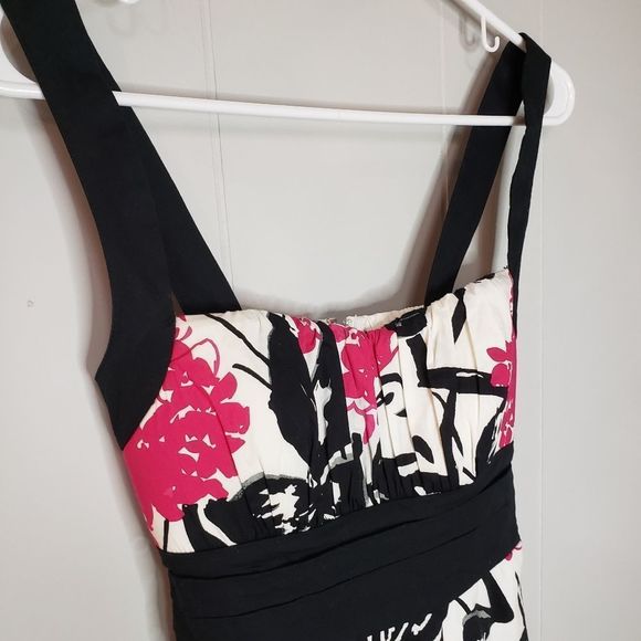 Eclipse Pink White Black Summer Spring Wedding Dress Midi Small - Picture 7 of 10